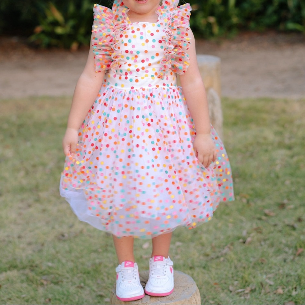 Colorful Polka Dot Dress for Kids